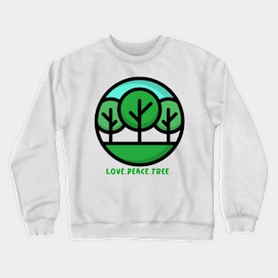 Love Peace Tree Crewneck Sweatshirt